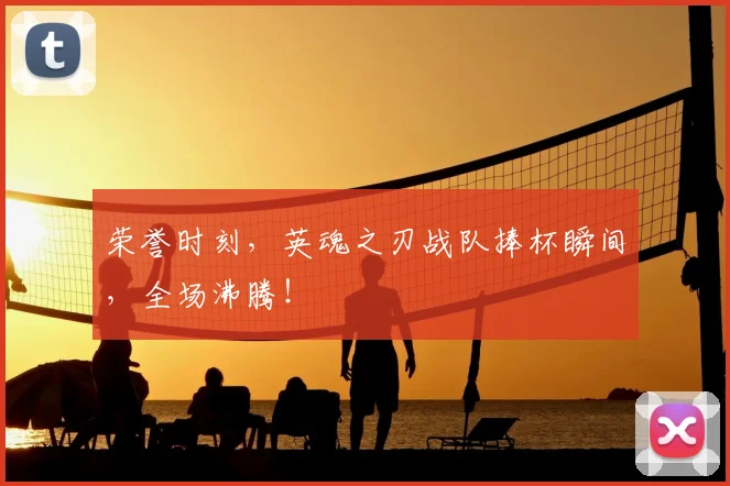 荣誉时刻，英魂之刃战队捧杯瞬间，全场沸腾！